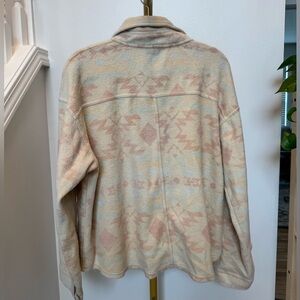 ARULA Pastel Southwestern Inspired Button-Up Jacket